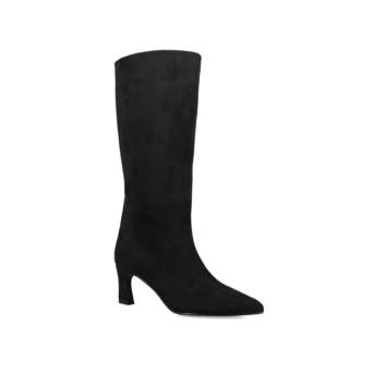 Black suede boot