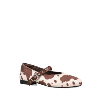 Animal print ballet flat