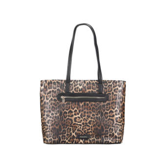 Animal print shoulder bag