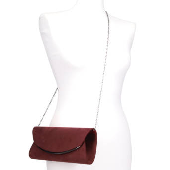Burgundy envelope bag