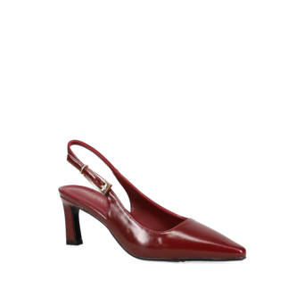 Burgundy slingback pump