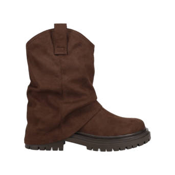 Brown boot with gaiter