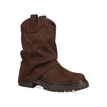 Brown boot with gaiter