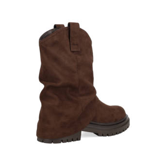 Brown boot with gaiter