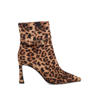 Animal print bootie