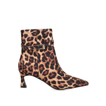 Animal print bootie