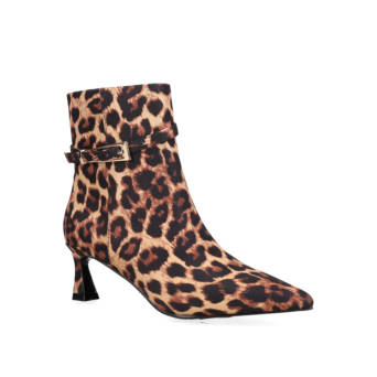 Animal print bootie