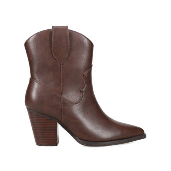 Brown western bootie