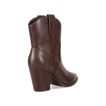 Brown western bootie
