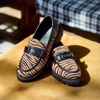 Τιγρέ loafer