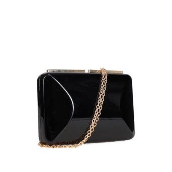 Black clutch bag