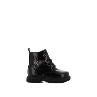 Kid''s black patent bootie