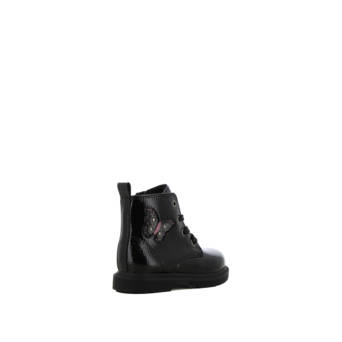 Kid''s black patent bootie