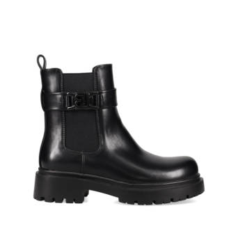 Μαύρο biker μποτάκι