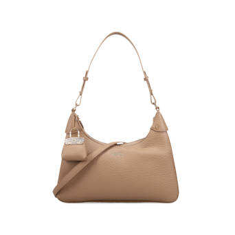 Beige shoulder bag