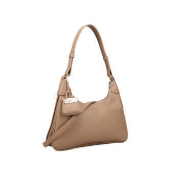 Beige shoulder bag