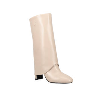 Εκρού μπότα με γκέτα