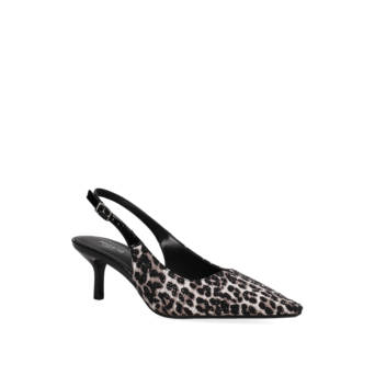 Animal print slingback pump