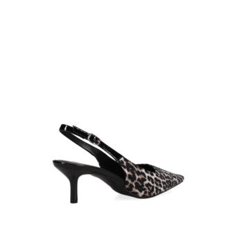 Animal print slingback pump