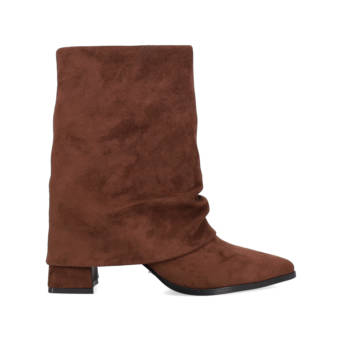 Brown bootie with gaiter