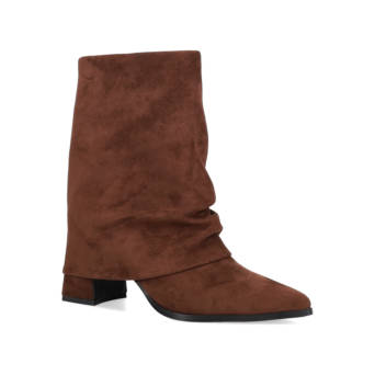 Brown bootie with gaiter
