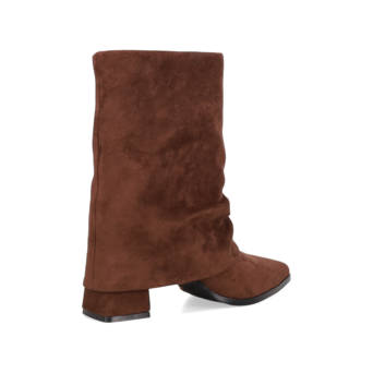 Brown bootie with gaiter