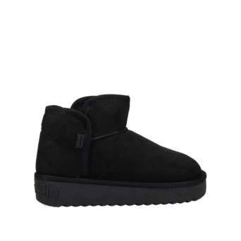 Black fur lined bootie