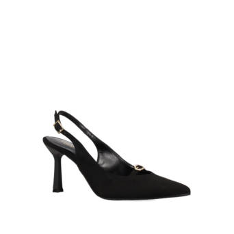 Black slingback pump
