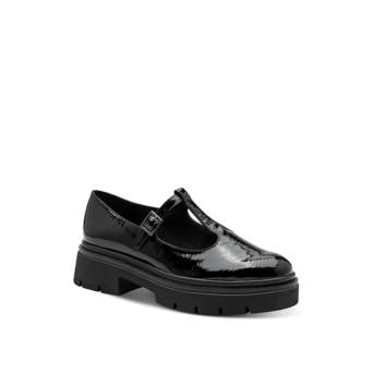 Black patent loafer