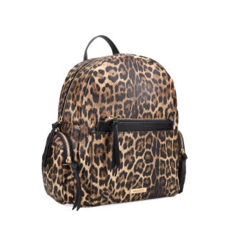 Animal print backpack
