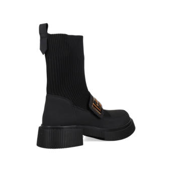 Black shock bootie