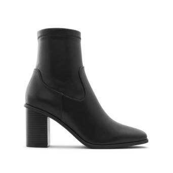 Black leather bootie MARTA