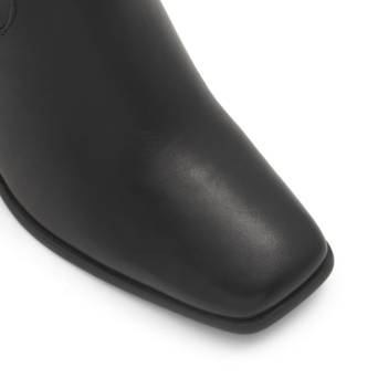 Black leather bootie MARTA