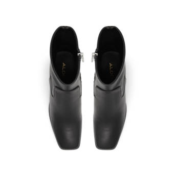 Black leather bootie MARTA