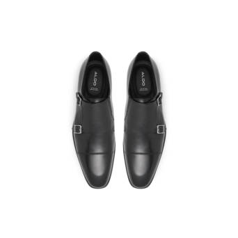 Μαύρο δερμάτινο ανδρικό monk TREMANOR