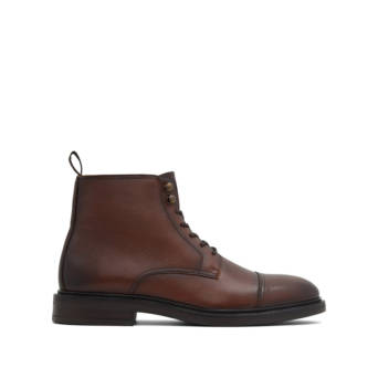 Men''s brown leather boot UNILIS