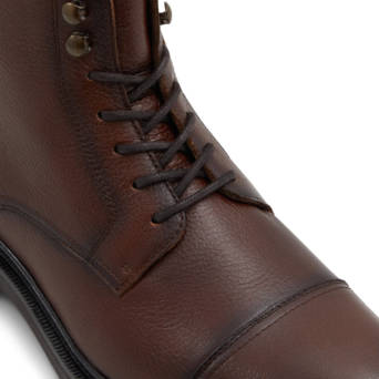 Men''s brown leather boot UNILIS