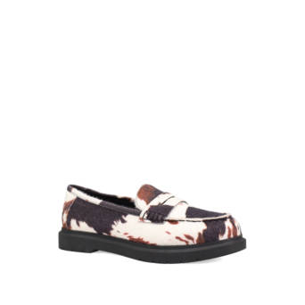 Animal print loafer