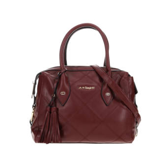 Burgundy handbag