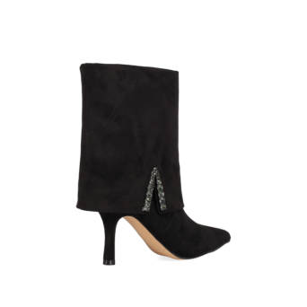 Black bootie with gaiter