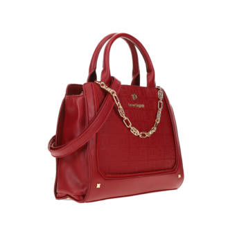 Red handbag