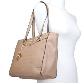 Beige shoulder bag