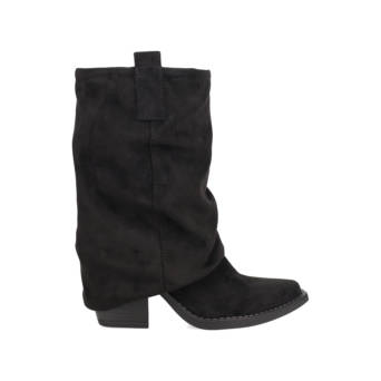 Black bootie with gaiter