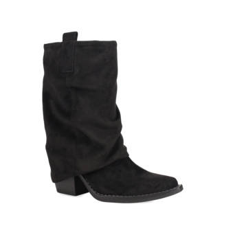 Black bootie with gaiter