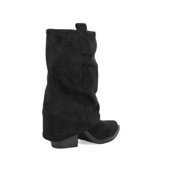 Black bootie with gaiter