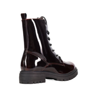 Burgundy army bootie