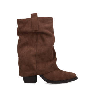 Brown bootie with gaiter