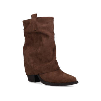 Brown bootie with gaiter