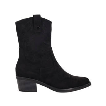 Black western bootie