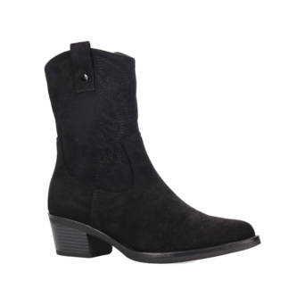 Black western bootie